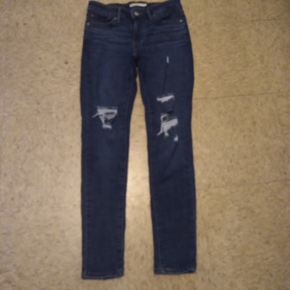 Levi's 711 Distressed Skinny Jeans, Size: 27 - Picture 9 of 10